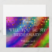 Gold Glitter zal mijn uitnodiging zijn (Voorkant / Achterkant)