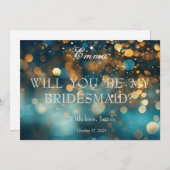 Gold Glitter zal mijn uitnodiging zijn (Voorkant / Achterkant)