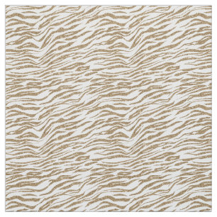 Gold Glitter Zebra Stof