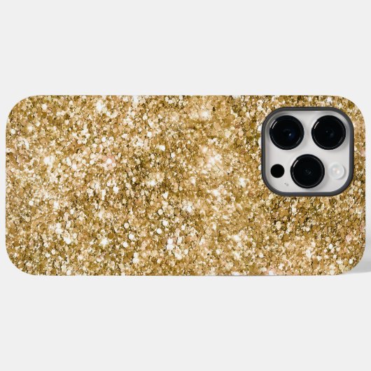 Gold Glitz Glitter Case-Mate iPhone Case (Achterkant (horizontaal))