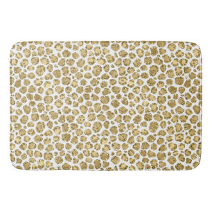 Gold Glitz Glitter Leopard Badmat