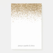 Gold Glitz Glitter Post-it® Notes (Voorkant)