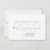 Gold Glitz RSVP (Devant)