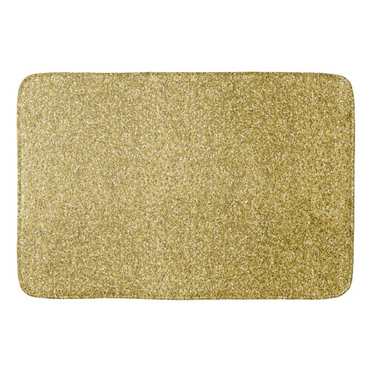 Gold Glitzy Glitter Badmat (Voorkant)