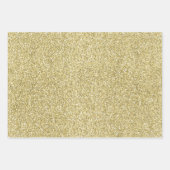 Gold Glitzy Glitter Inpakpapier Vel (Voorkant 2)