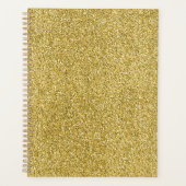 Gold Glitzy Glitter Planner (Voorkant)
