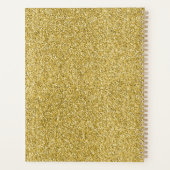 Gold Glitzy Glitter Planner (Achterkant)