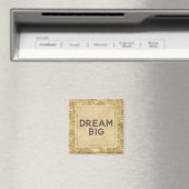 Gold Glitzy Zebra print glitter Dream Magneet (Insitu (Vaatwasser))