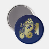 Gold Goddess Ganesha - Magnet Magneet (Voorkant / Achterkant)