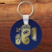Gold Goddess Ganesha - Sleutelhanger (Voorkant)
