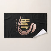 Gold, Gold Rose et coiffeur noir (Serviette à main)