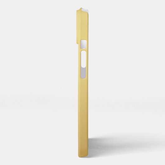 Gold Gradient Business Company Custom Logo & Text iPhone Hoesje (Linkerkant)