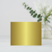 Gold gradiënt Faux Folie achtergrond leeg Briefkaart (Staand voorkant)