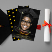 Gold Graduate Text Dark Graduate Faire-part