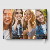 Gold Graduation Photo Collage Livre d'or (Verso)