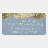 Gold Graduparty Budget Banner (Horizontaal)