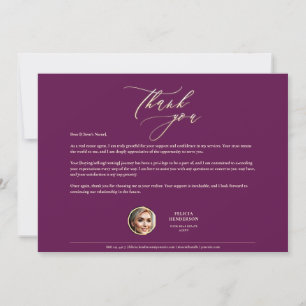 Gold Grateful Appreciation Real Estate Agent Gold Bedankkaart