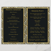 Gold Greek key & laurel wiet trouwprogramma (Achterkant)