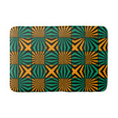 Gold Green Abstract Pattern Modern Badmat (Voorkant)