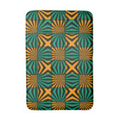 Gold Green Abstract Pattern Modern Badmat (Voorkant Verticaal)