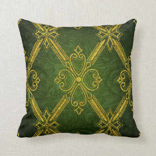 Gold Green Deco Kussen