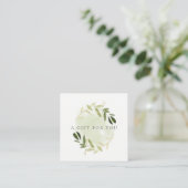 GOLD GREEN FOLIAGE WATERVERF GIFT CERTIFICAAT (Staand voorkant)