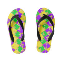 Gold Green Paars Mardi Gras Harlequin Pattern