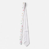 Gold Green Red-kerstbomen Stropdas (Achterkant)