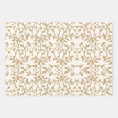 Gold Green Roses Leaf Elegant  Inpakpapier Vel (Voorkant 2)