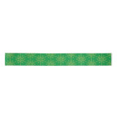 Gold Green Snowflake Lint (Voorkant)