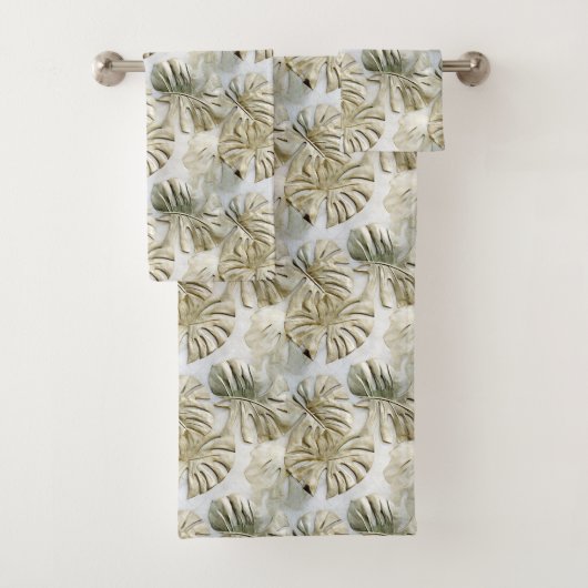 Gold Green Tropical Feuille Sage (En situation)