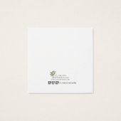 Gold Green Tropical Feuilles Social Media Collier (Dos)