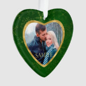 Gold Green Vine Modèle photo Premier Noël (devant)