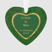 Gold Green Vine Modèle photo Premier Noël (dos)