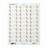 Gold Greenery Herfst Return Address Label (Full Sheet)