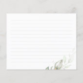 Gold Greenery laat Vrijgezellenfeest-ontvangstkaar (Achterkant)