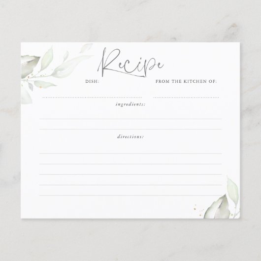 Gold Greenery laat Vrijgezellenfeest-ontvangstkaar (Voorkant)