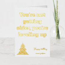 Gold Greeting Love Verjaardag Kaart Uniek Cadeau I
