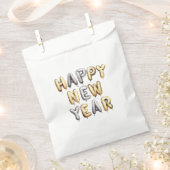 Gold Grey Happy New Year Bedankzakje (Geknipt)