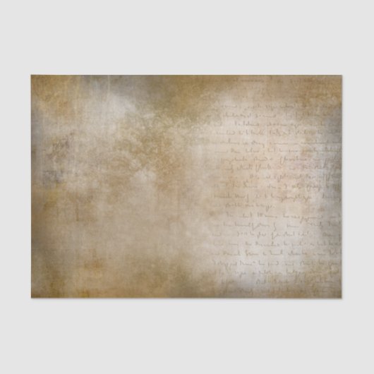 Gold Grunge Background met Script Tissuepapier (Voorkant)