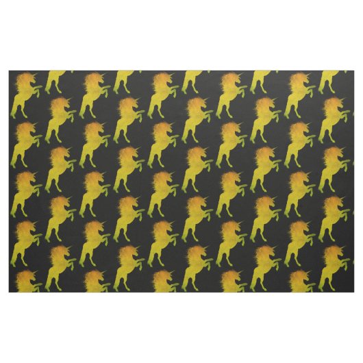 Gold Grunge Unicorn Stof (Fat Quarter)