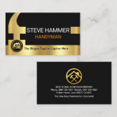 Gold Hammer Your Name Handle Visitekaartje (Voorkant / Achterkant)