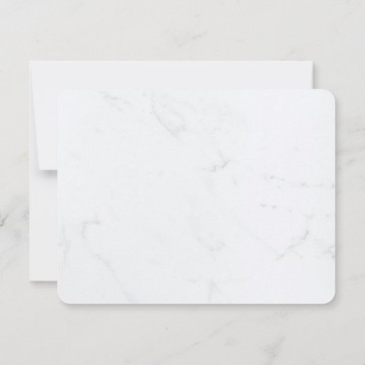 Gold Hand Script Name Text Elegant Marble Sjabloon (Achterkant)