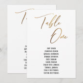 Gold Handschriftafel 1-zetkaartje (Voorkant / Achterkant)