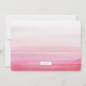 Gold Handwrited Baby Geboortefoto Aankondiging (Achterkant)