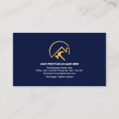Gold Handyman Tools Home Renovdeling Visitekaartje (Achterkant)