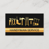 Gold Handyman Tools Layer Visitekaartje (Voorkant)