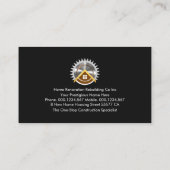 Gold Handyman Tools Line Visitekaartje (Achterkant)