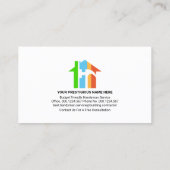 Gold Handyman Tools on Timber Stone Visitekaartje (Achterkant)