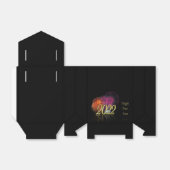 Gold Happy New Year 2022 Fireworks Bedankdoosjes (Uitgevouwen)